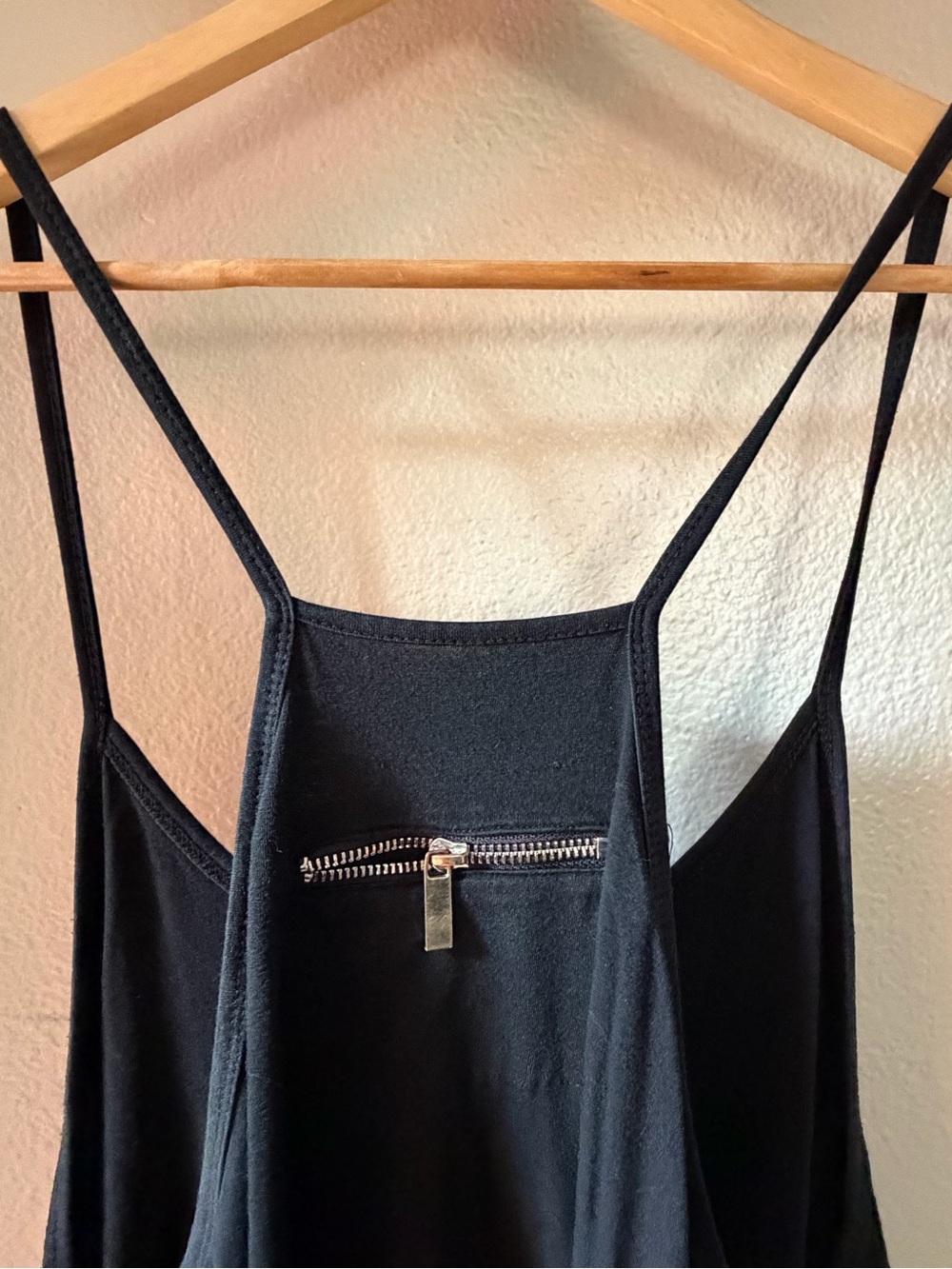 Amazon Black Spaghetti-Strap Casual Jumpsuit with Pockets - Picture 3 of 5